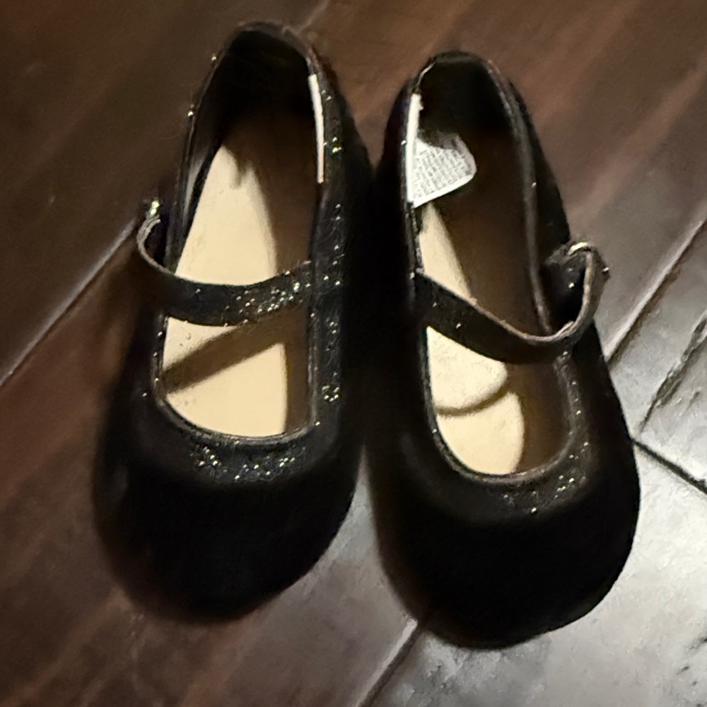 Gymboree Glittery Black Mary Jane Shoes